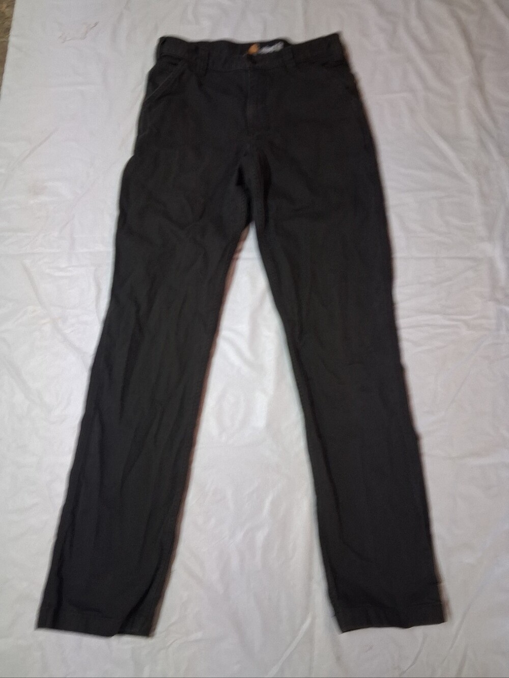 Carhartt Relaxed Fit Men's Dark Gray Chino-Style Work Pants Size 33×36